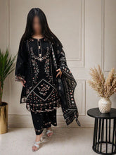 3 Piece Breeze Lawn Suit – Cotton Net Dupatta with Stylish Palazzo Trouser