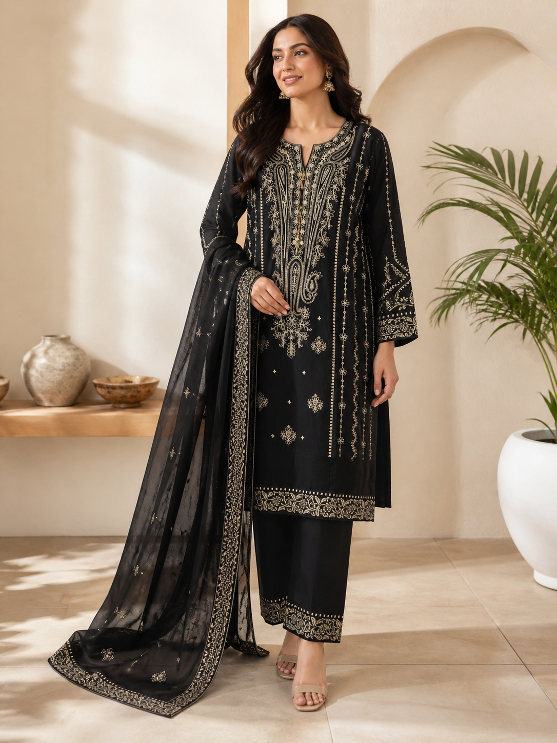 Nooré Embroidered 3PC Suit