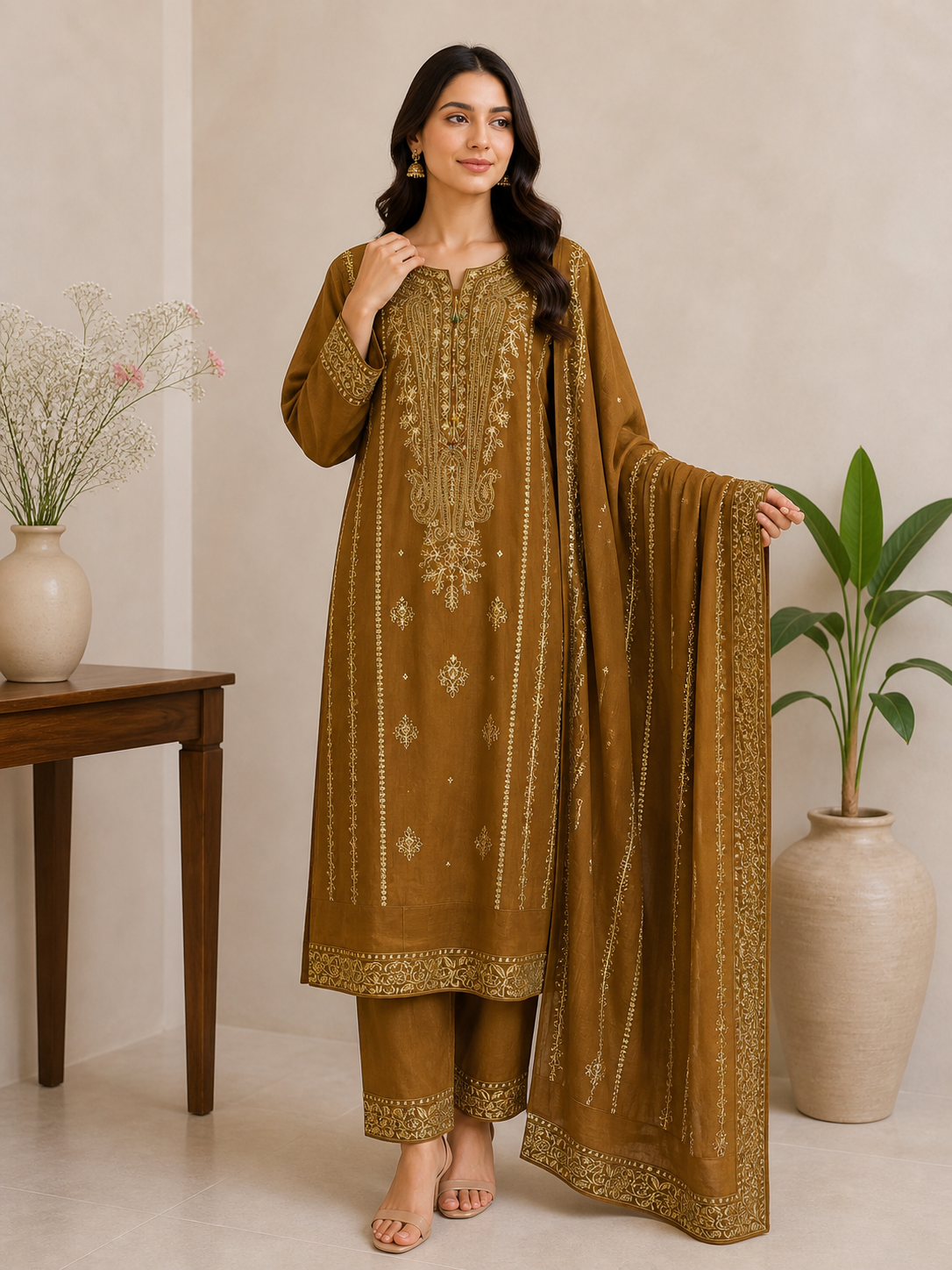 Nooré Embroidered 3PC Suit