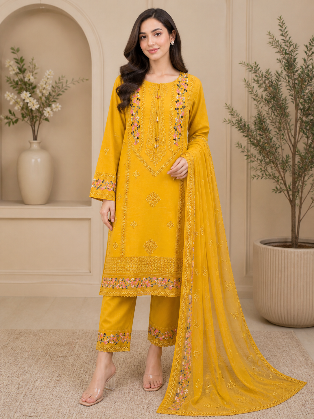 Elara 3 Piece Embroidered Collection