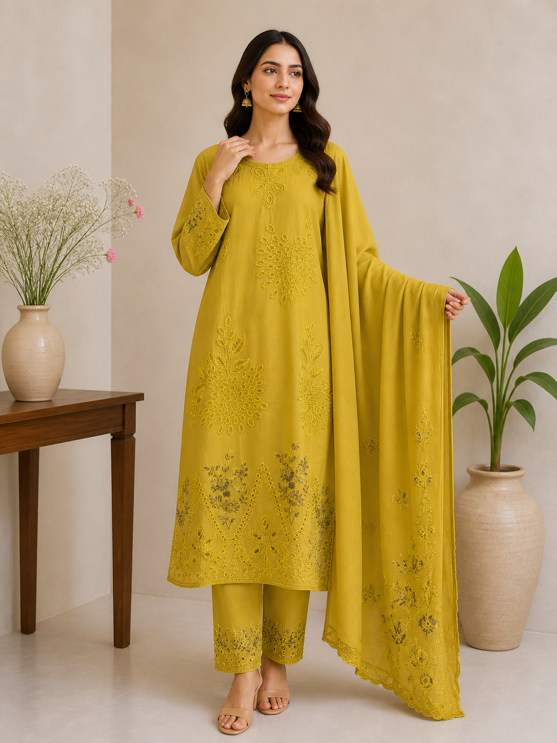 Riwaayat Embroidered Ensemble